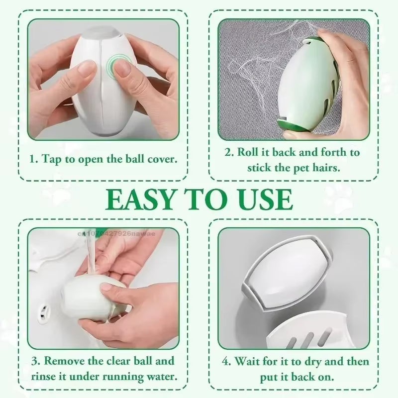 2Pcs Clothes Lint Remover Roller Reusable