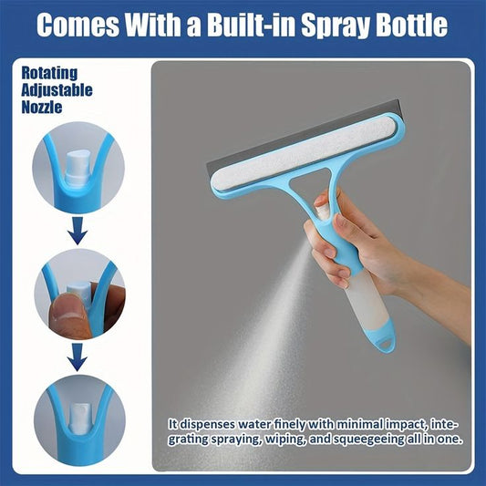 3-in-1 Window Cleaning Scraper Squeegee Cleaning Tool For Mirrors